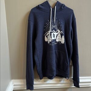 Alta Utah Soft Navy Hoodie Sweatshirt Size Medium